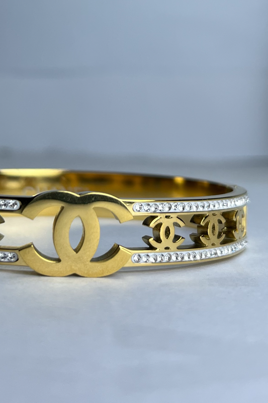 Chanel Nanogram Hand Cuff Bangle