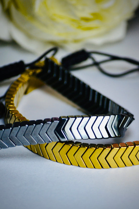 Hematite Arrow Bracelet
