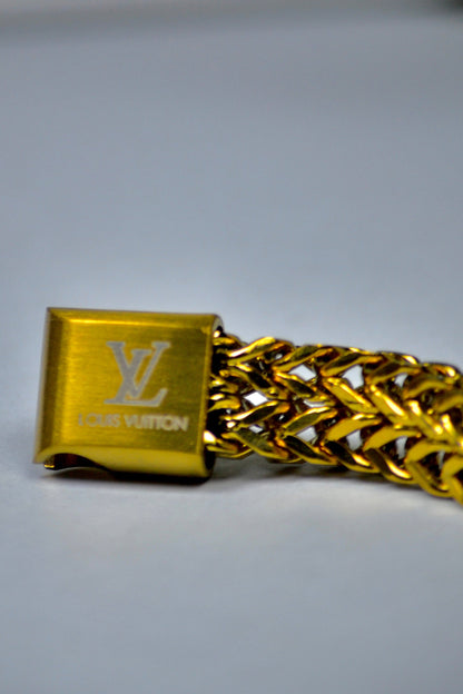Bold modern Louis Vuitton chain bracelet