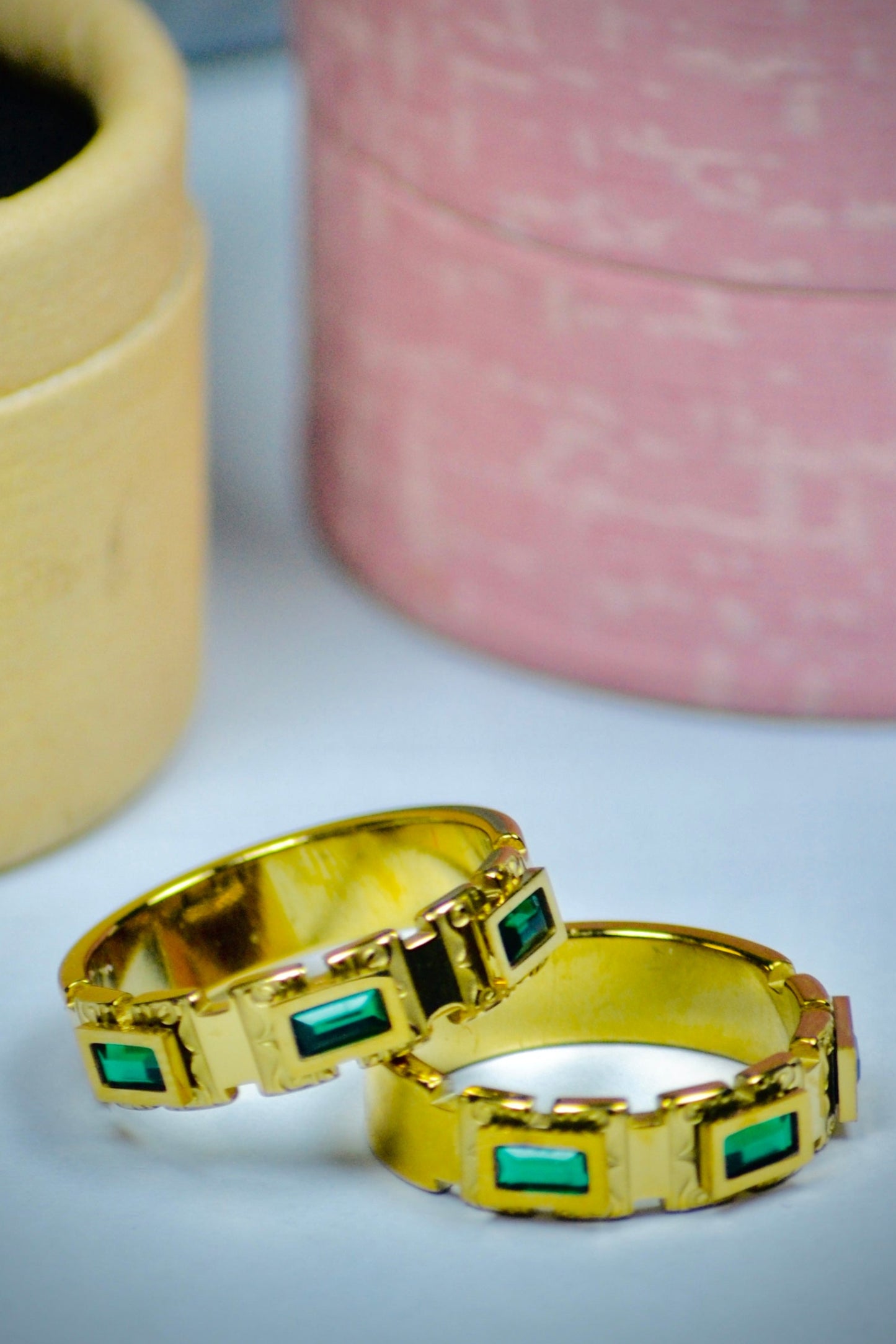 Emerald Frame Luxe Ring
