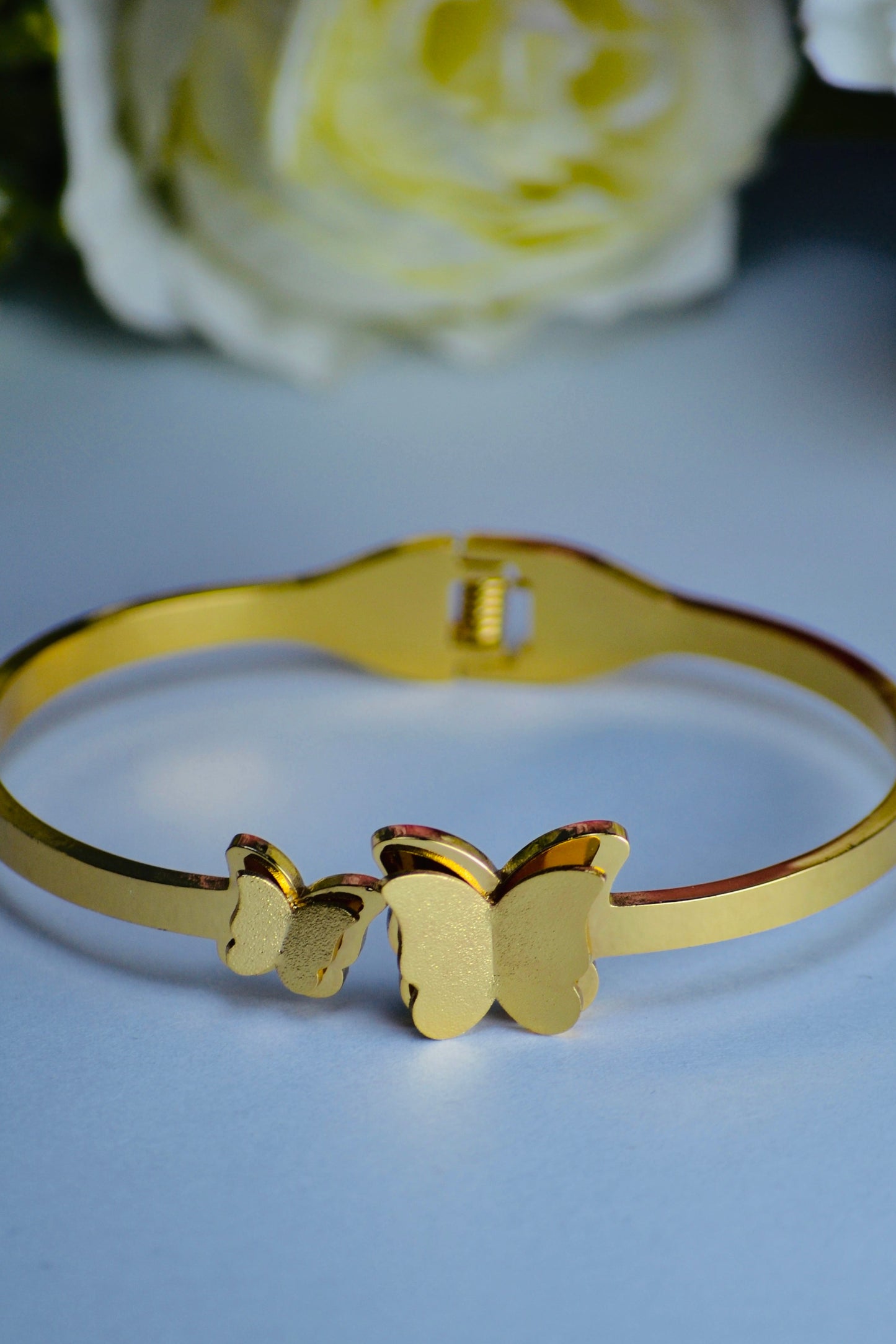 Style Kraft Stylish Luxury Butterfly Gold Hand Cuff Bangle