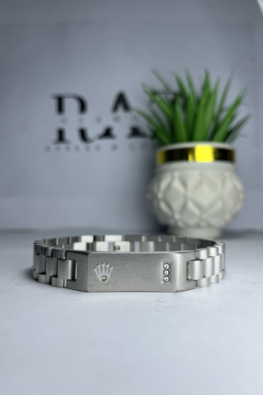 Silver Rolex Crown jubilee Bracelet (for Men's)