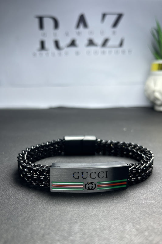 Gucci-Inspired Signature Steel Bracelet(for Men's)