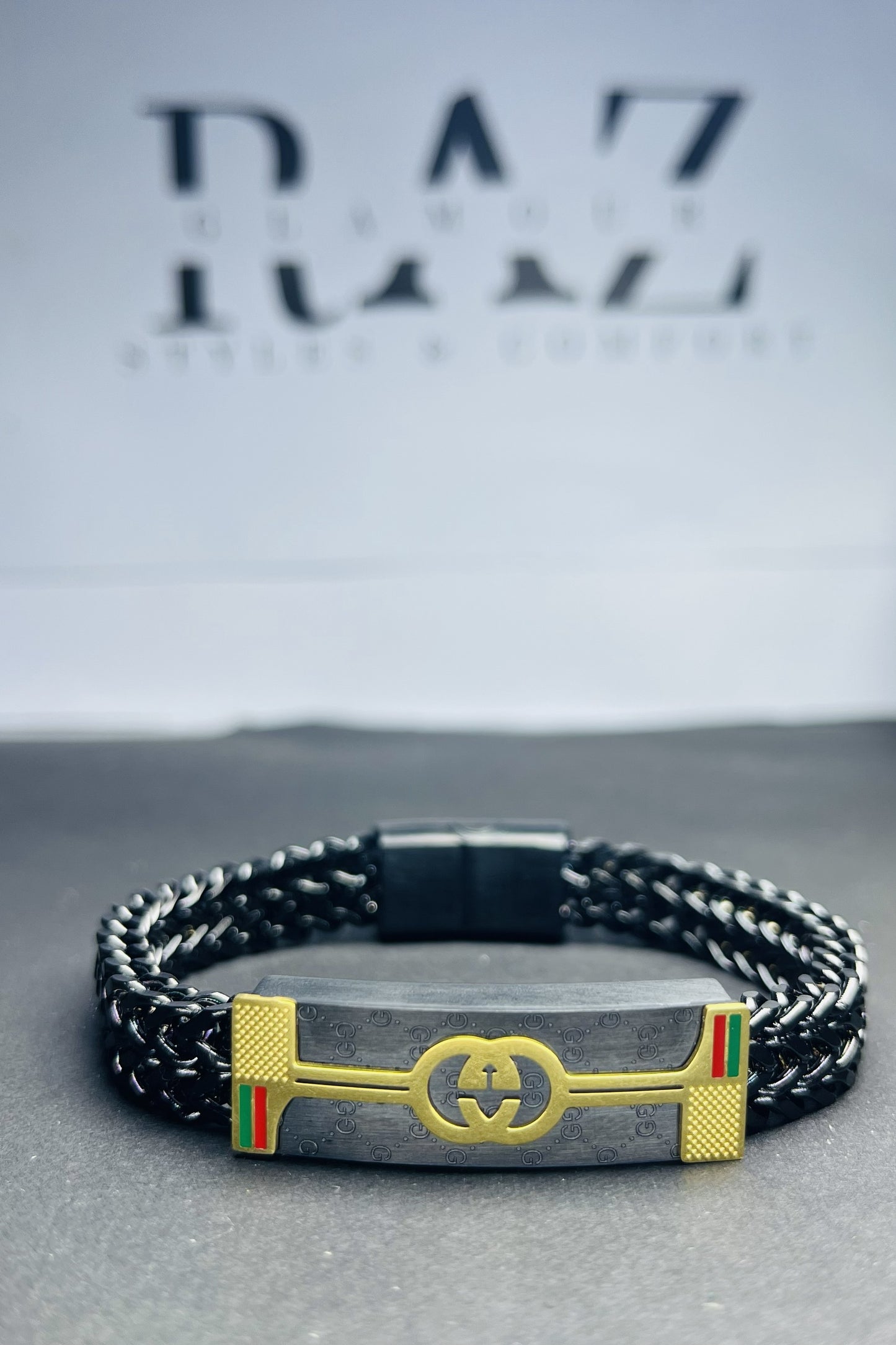 Bold modern Gucci chain bracelet