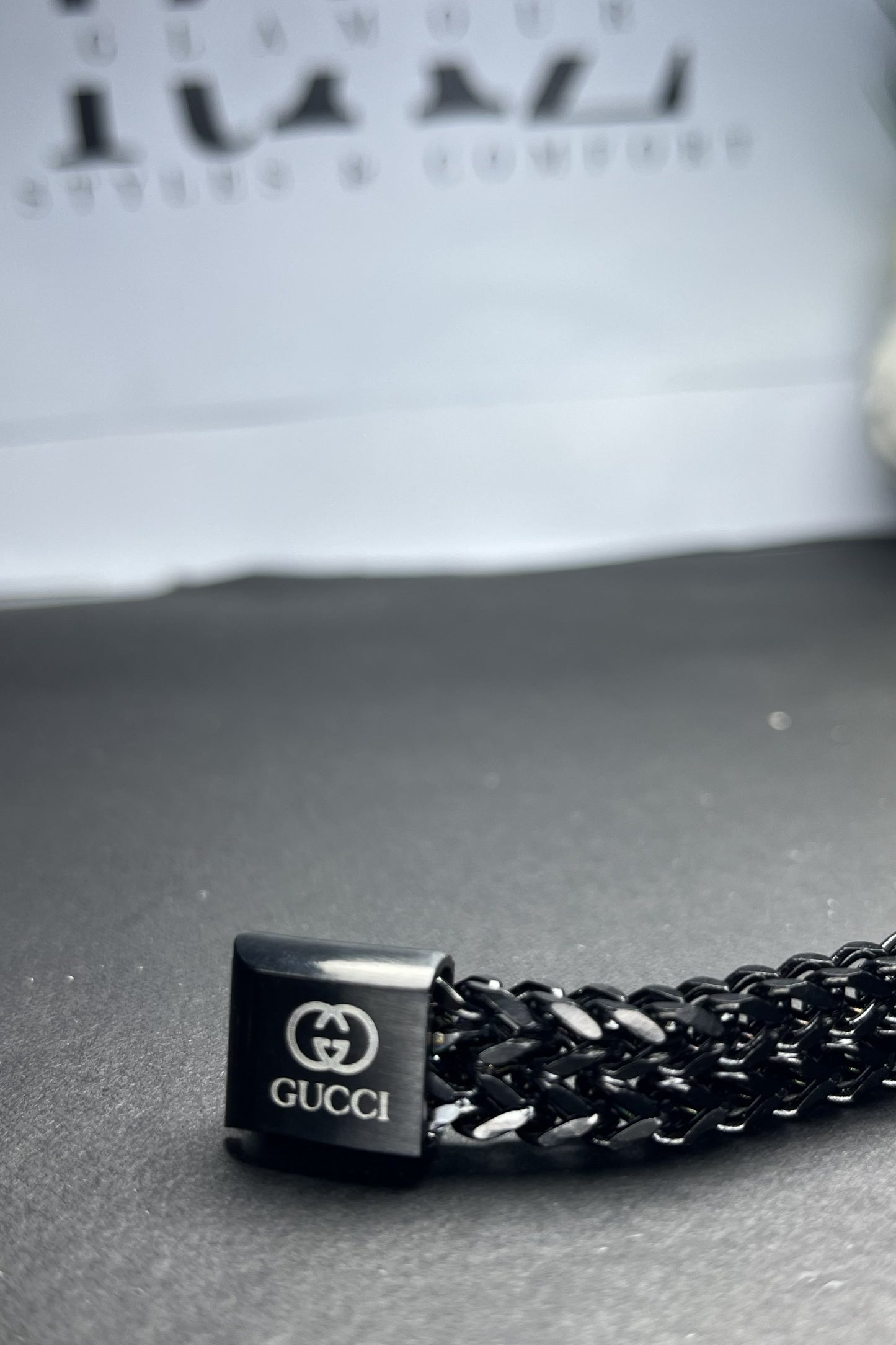 Bold modern Gucci chain bracelet