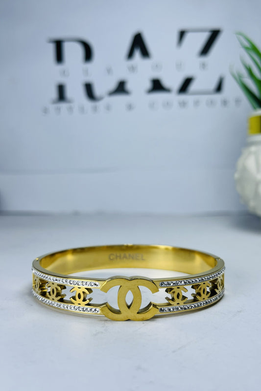 Chanel Nanogram Hand Cuff Bangle